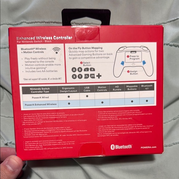 Nintendo Blue Switch Controller Ergonomic Design and BRAND NEW Black Controller - Picture 6 of 6